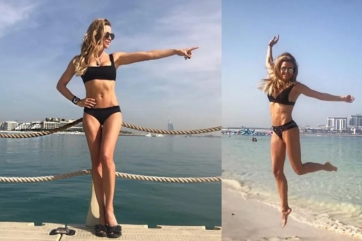 Dubaya gedən tanınmış modeldən çılğın FOTOLAR Dubaya gedən tanınmış modeldən çılğın FOTOLAR