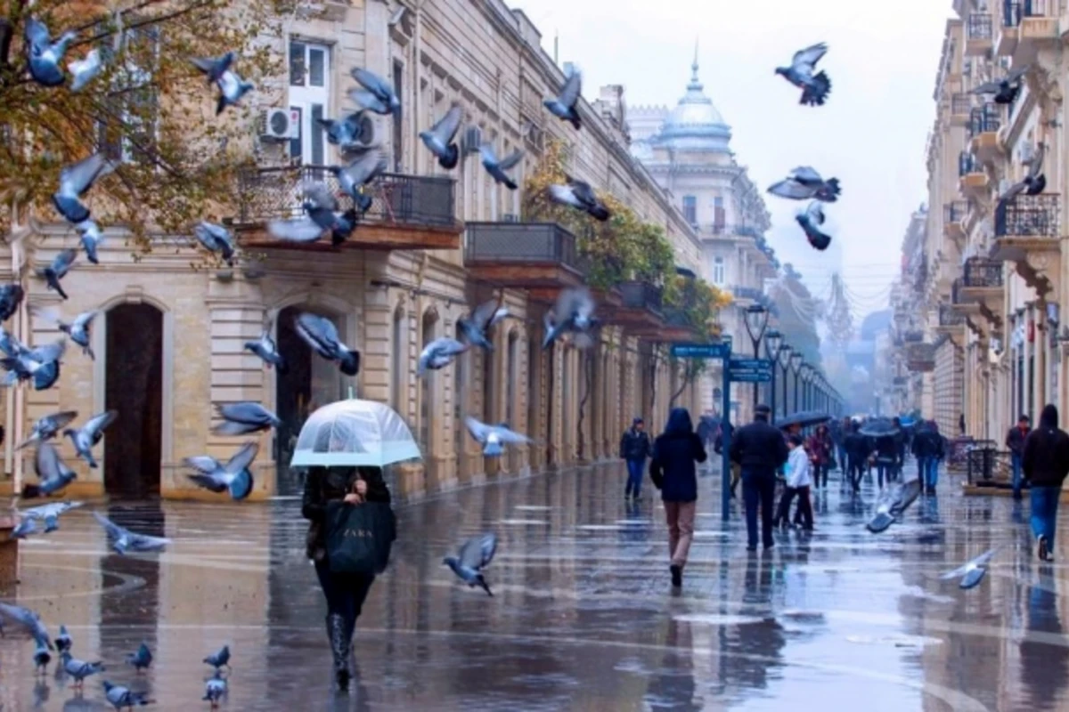 Завтра в Баку будет дождливо и ветрено