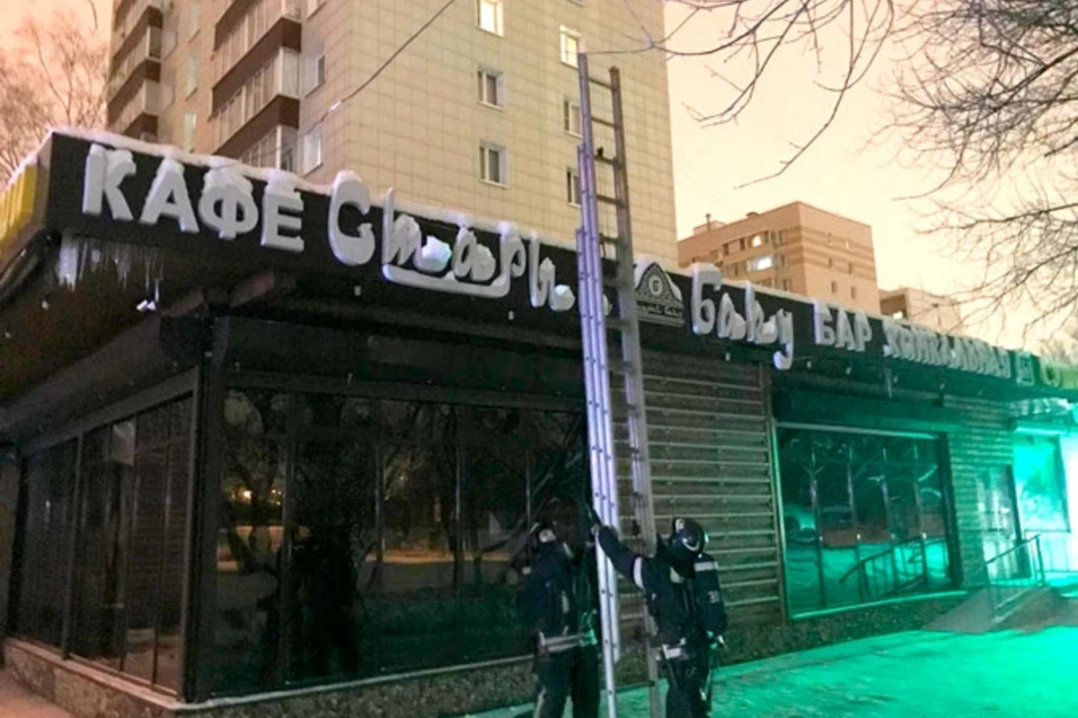 Azərbaycanlı iş adamının Moskvadakı kafesi yanıb - VİDEO,FOTO