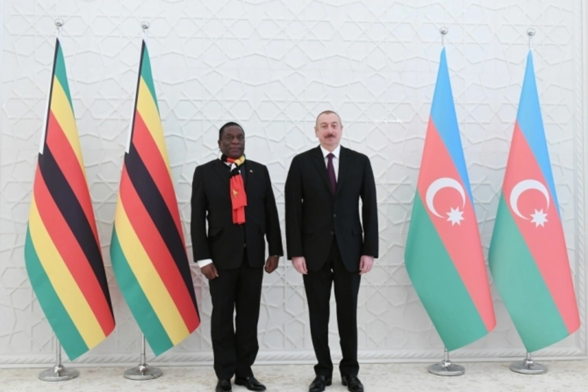 Azərbaycan və Zimbabve prezidentlərinin görüşü olub - FOTOLAR