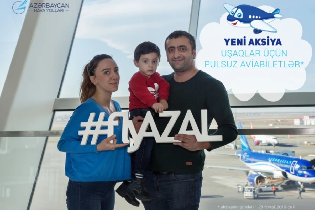 AZAL-dan qış aksiyası: Valideynləri ilə səyahət edən uşaqlara pulsuz aviabilet