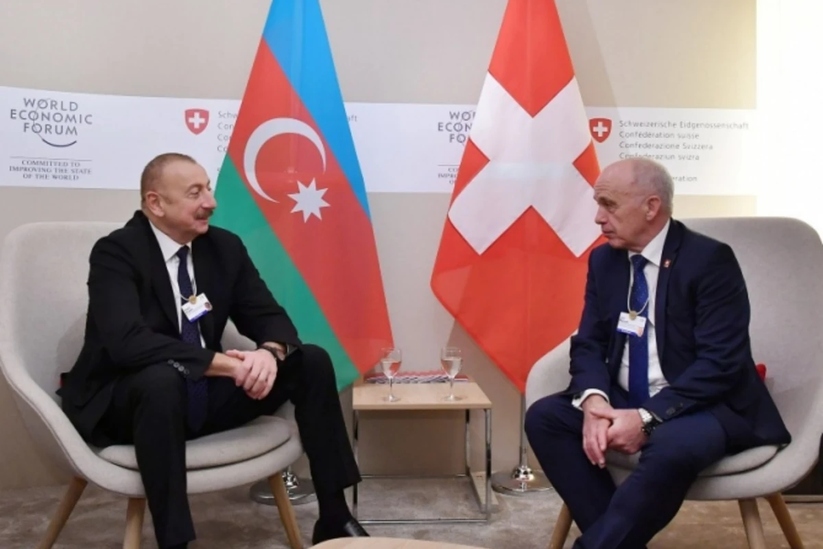 İlham Əliyev İsveçrə prezidenti ilə görüşdü – FOTO
