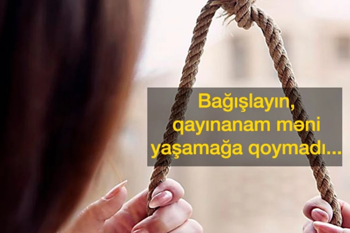 Özünü asan 3 uşaq anasının intihardan öncəki səs yazısı: O, məni yaşamağa qoymadı - VİDEO