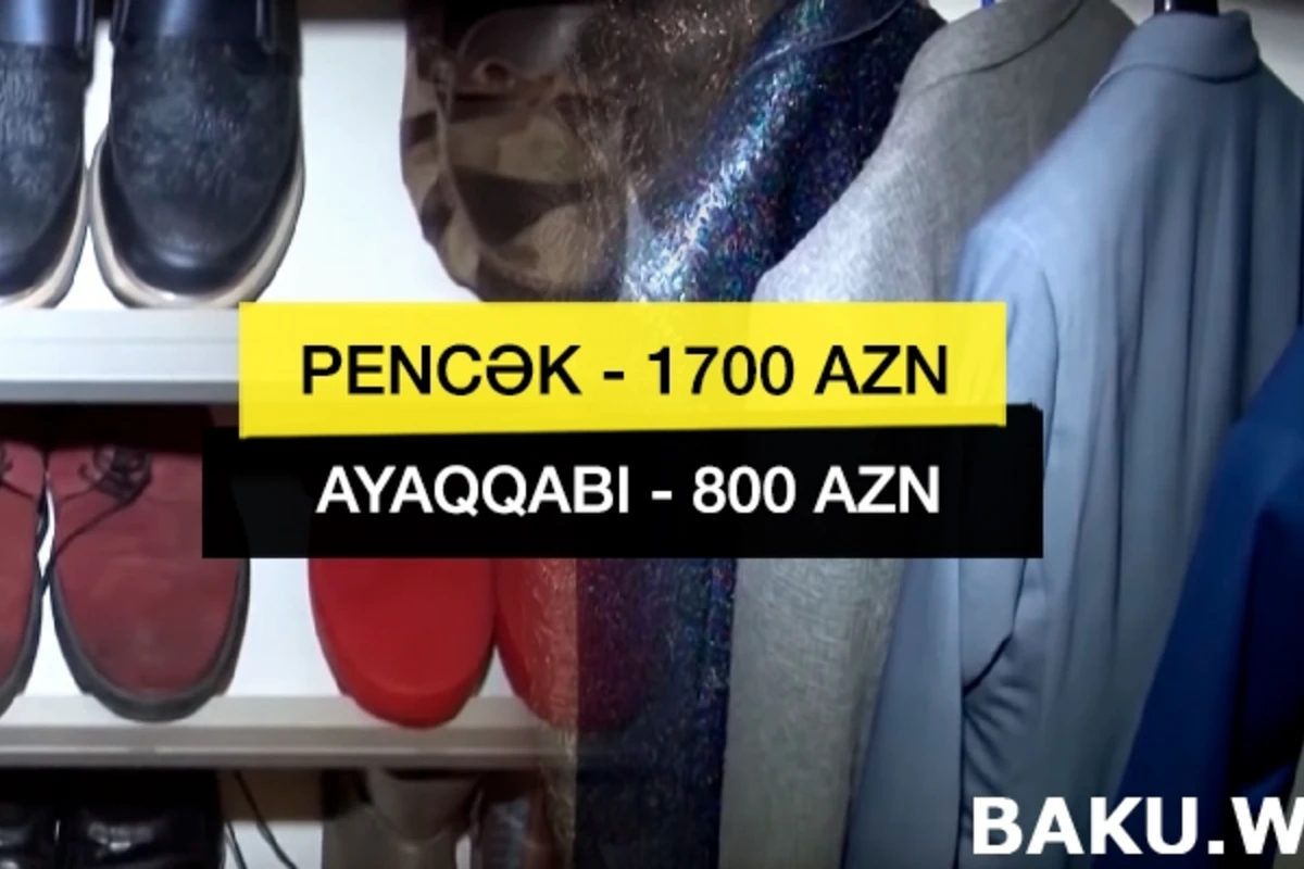 Pencək - 1700 AZN, ayaqqabı - 800 AZN - azərbaycanlı müğənninin qarderobu (VİDEO) Pencək - 1700 AZN, ayaqqabı - 800 AZN - azərbaycanlı müğənninin qarderobu (VİDEO)