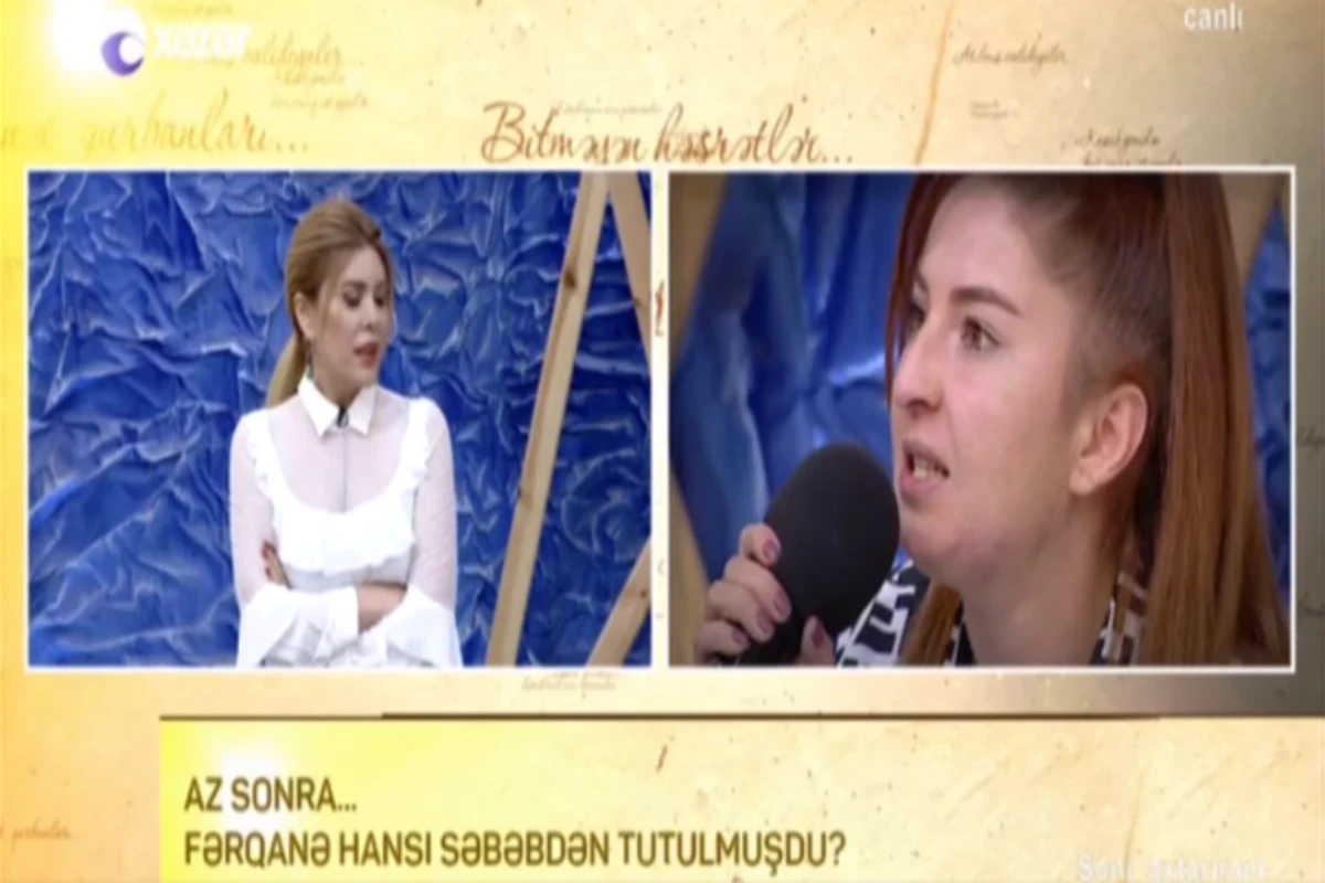 Yanan uşağın bibisi Xəzər TV-nin qarşısında polislər tərəfindən saxlanıldı - VİDEO