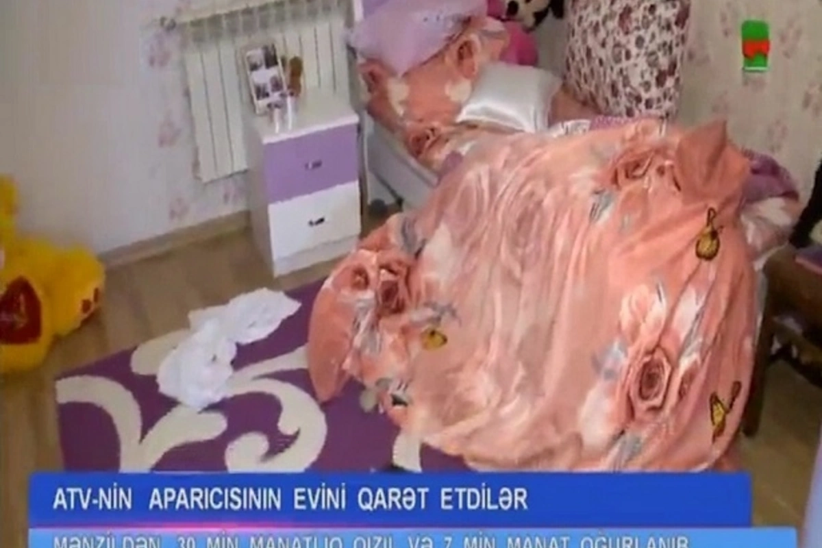 ATV-nin aparıcısının evindən 37 min manatlıq oğurluq - VİDEO