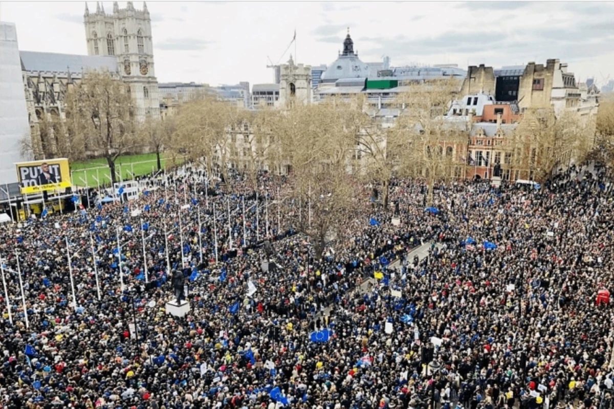 В Лондоне на митинг вышли около 1 млн человек - ВИДЕО
