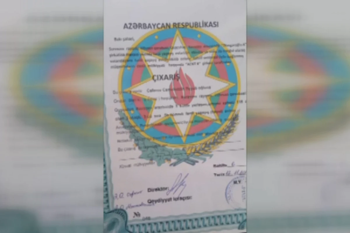 Bəzi işbazlar saxta çıxarış hazırlayır - VİDEO