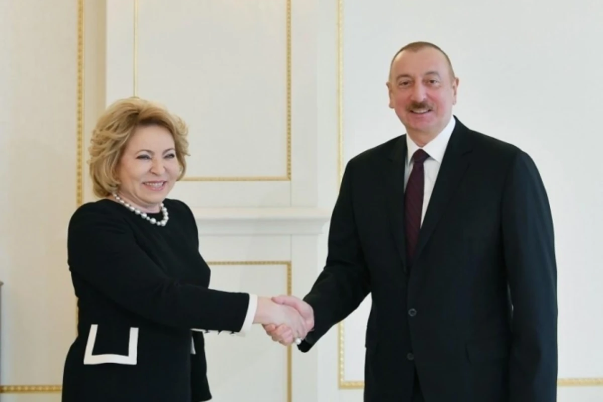 Валентина Матвиенко на переговорах с Ильхамом Алиевым - ФОТО