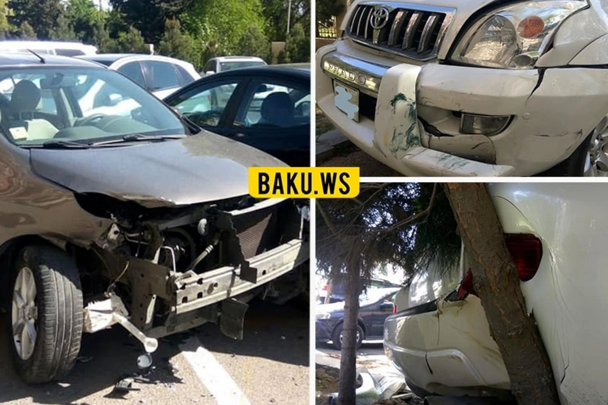 В Баку задержан водитель Land Cruiser, повредивший 12 автомобилей - ВИДЕО