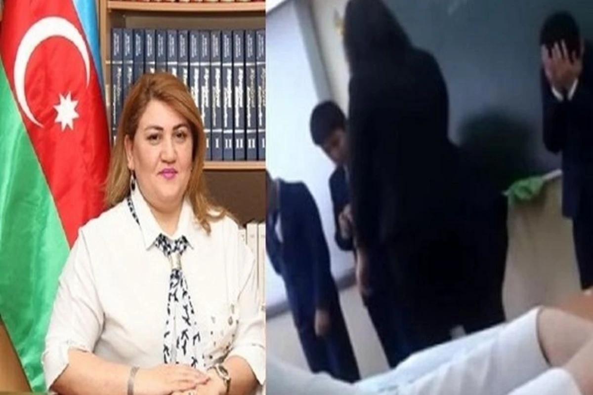 Müəllim şagirdi döyüb, videoya çəkdi - Bakı məktəbində RƏZALƏTİN VİDEOSU