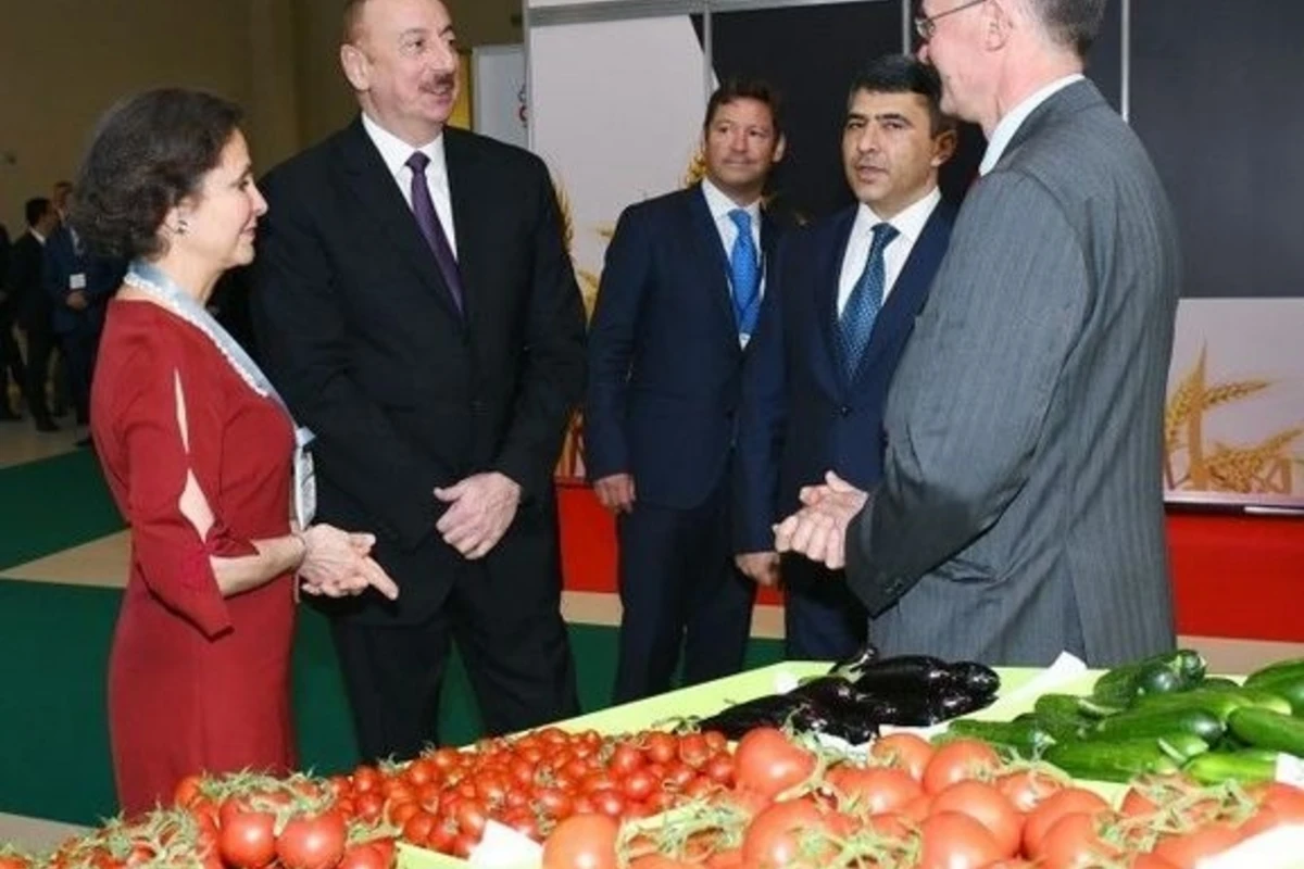 Dövlət başçısı İlham Əliyev sərgidə
