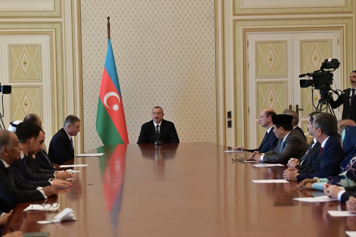 Prezident müsəlman ölkələrinin Azərbaycandakı səfirlərini qəbul edib  - FOTO