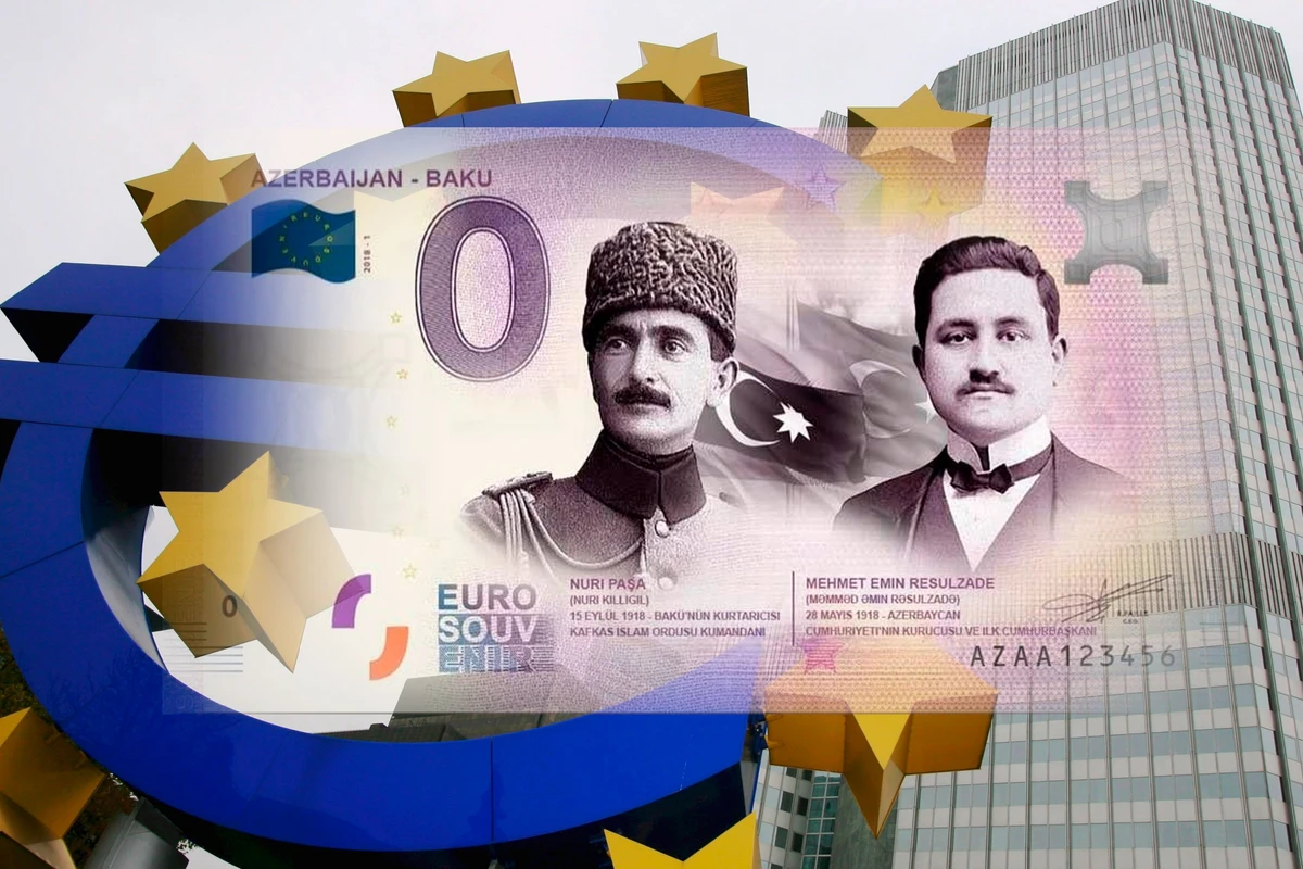 Avronun üzərinə Məmməd Əmin Rəsulzadənin şəkili vuruldu