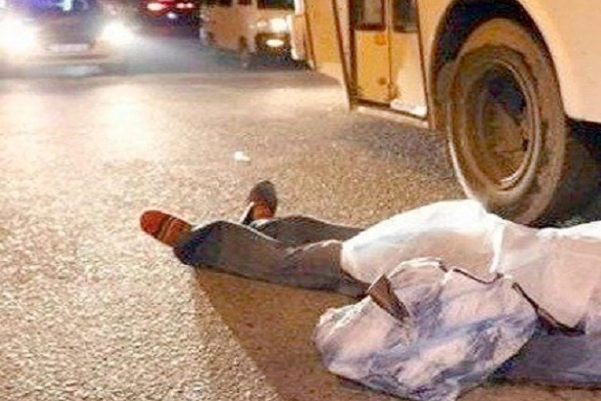 Bakıda sərnişin avtobusu piyadanı vurub Bakıda sərnişin avtobusu piyadanı vurub