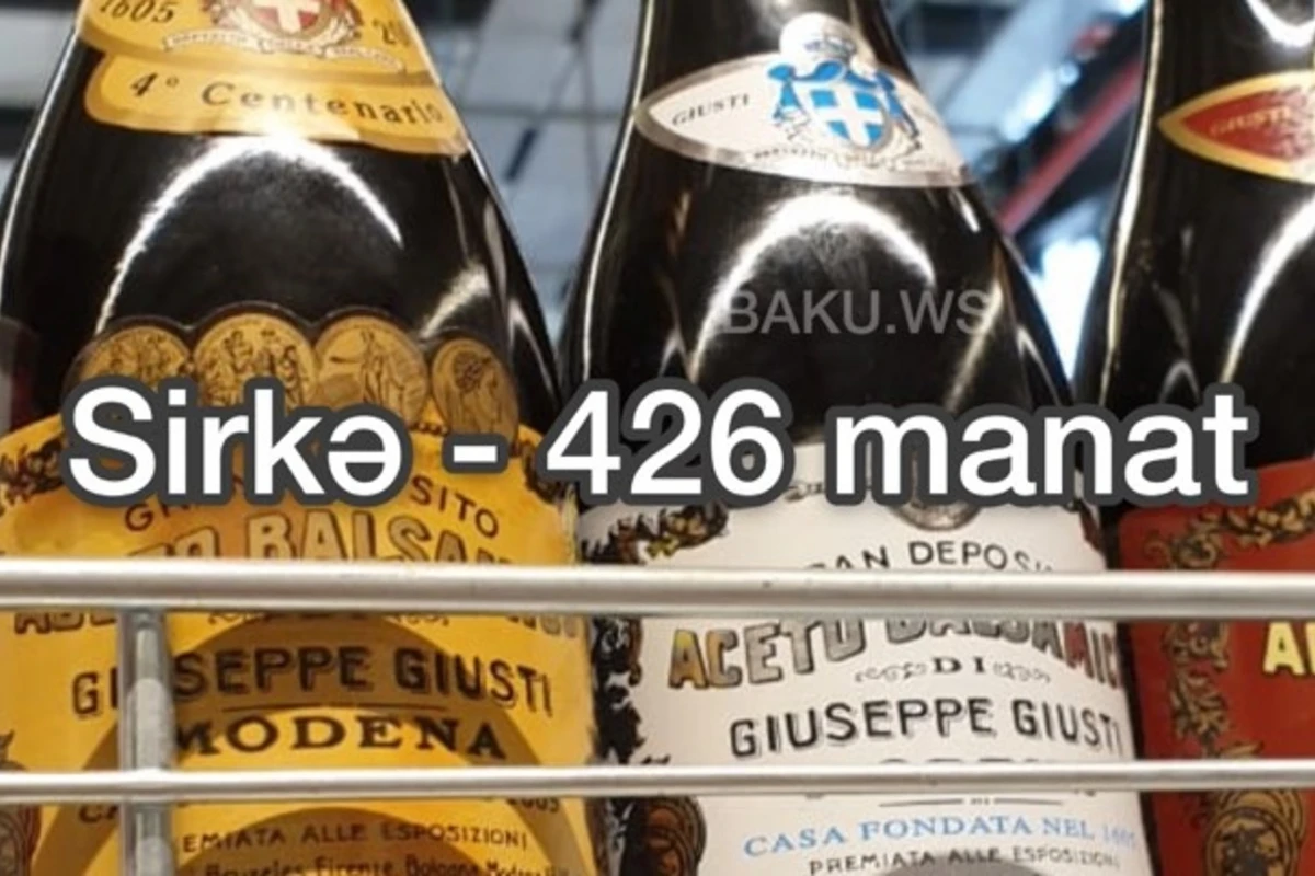 Bakıda 426 manata sirkə satılır - FOTO