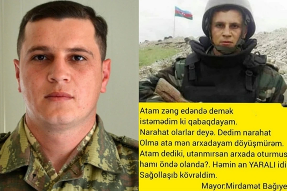 Hamı Aprel döyüşlərində vuruşan mayorun atasından danışır - FOTO