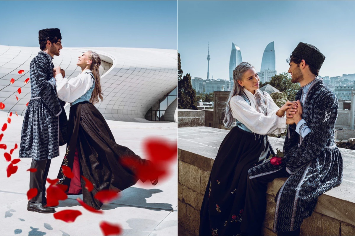 Azərbaycanlı oğlanla norveçli qızın dostluğu - FOTO Azərbaycanlı oğlanla norveçli qızın dostluğu - FOTO