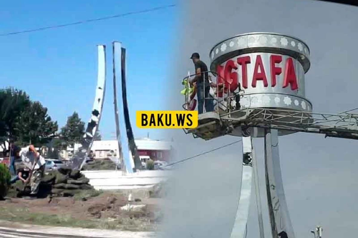“Agtafa” sözü olan lövhənin yerində nə olacaq? – FOTO