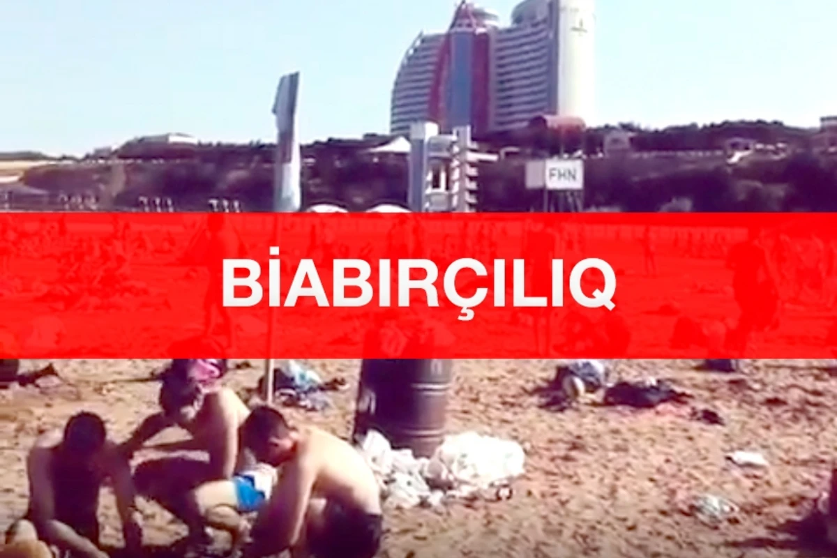 Bilgəh çimərliyində İYRƏNC MƏNZƏRƏ – VİDEO Bilgəh çimərliyində İYRƏNC MƏNZƏRƏ – VİDEO