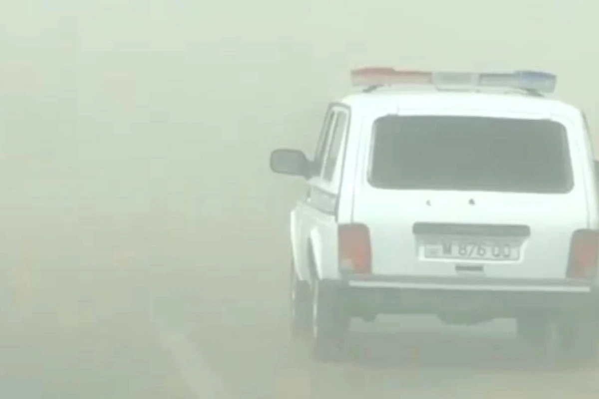 В Азербайджане началась буря: на дорогах нулевая видимость - ВИДЕО