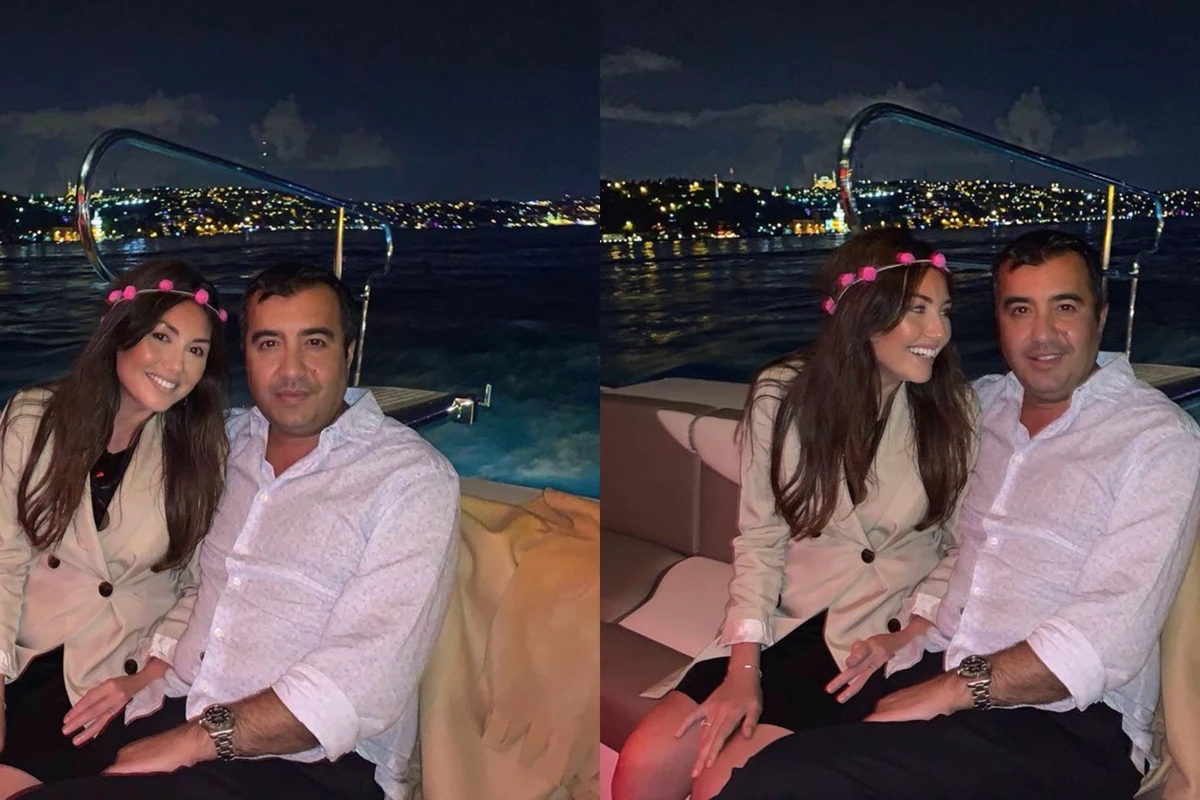 Mərhum Natiq Əliyevin oğlu ilə xanımının yaxta səfası - FOTO