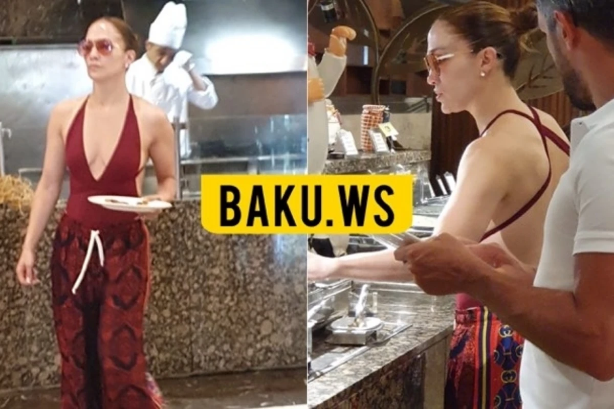 Дженнифер Лопес попала на камеру BAKU.WS - ВИДЕО
