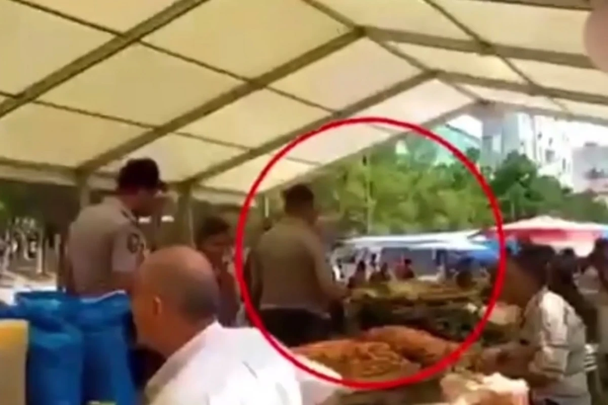 Polisin bazarda qanunsuz pul yığması iddiasına RƏSMİ CAVAB - VİDEO