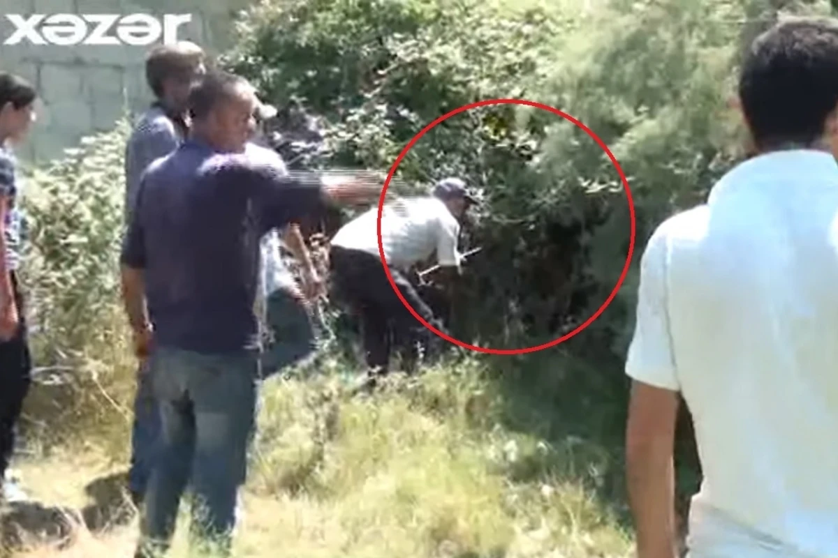 Azərbaycan polisi naməlum məxluqu tutmağa çalışır - VİDEO