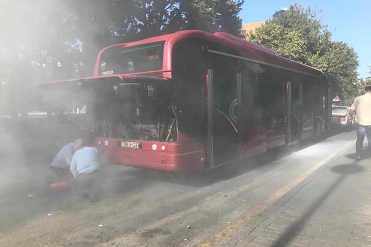 “BakuBus”ın avtobusunda qorxulu anlar - VİDEO