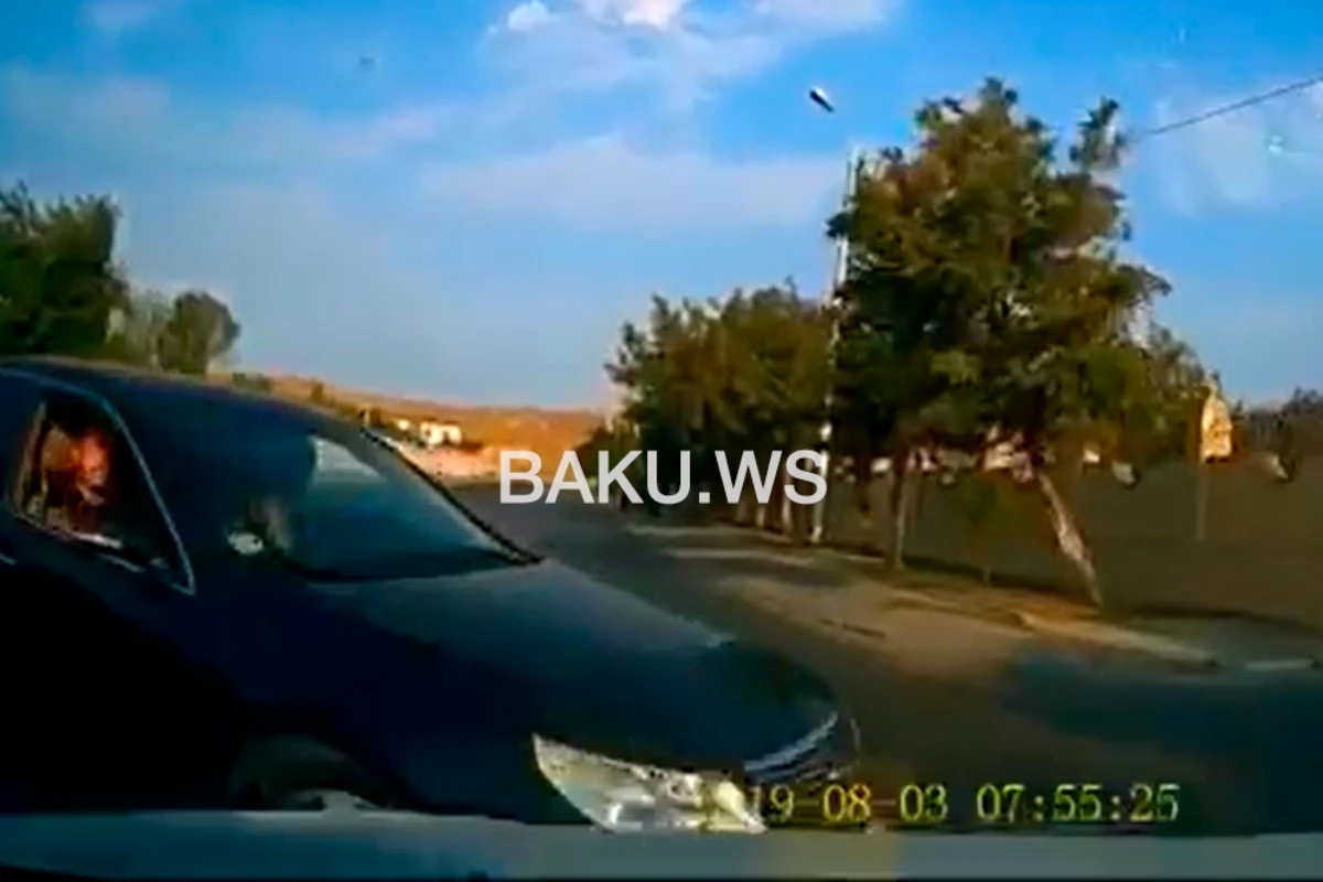 Bakıda baş verən qəzanın ANBAAN GÖRÜNTÜLƏRİ - VİDEO