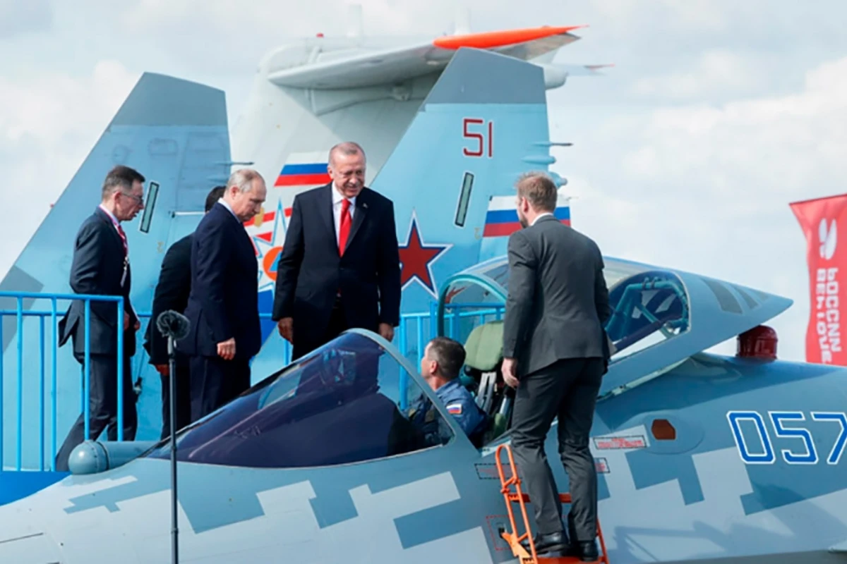 Путин показал Эрдогану Су-57 - ВИДЕО