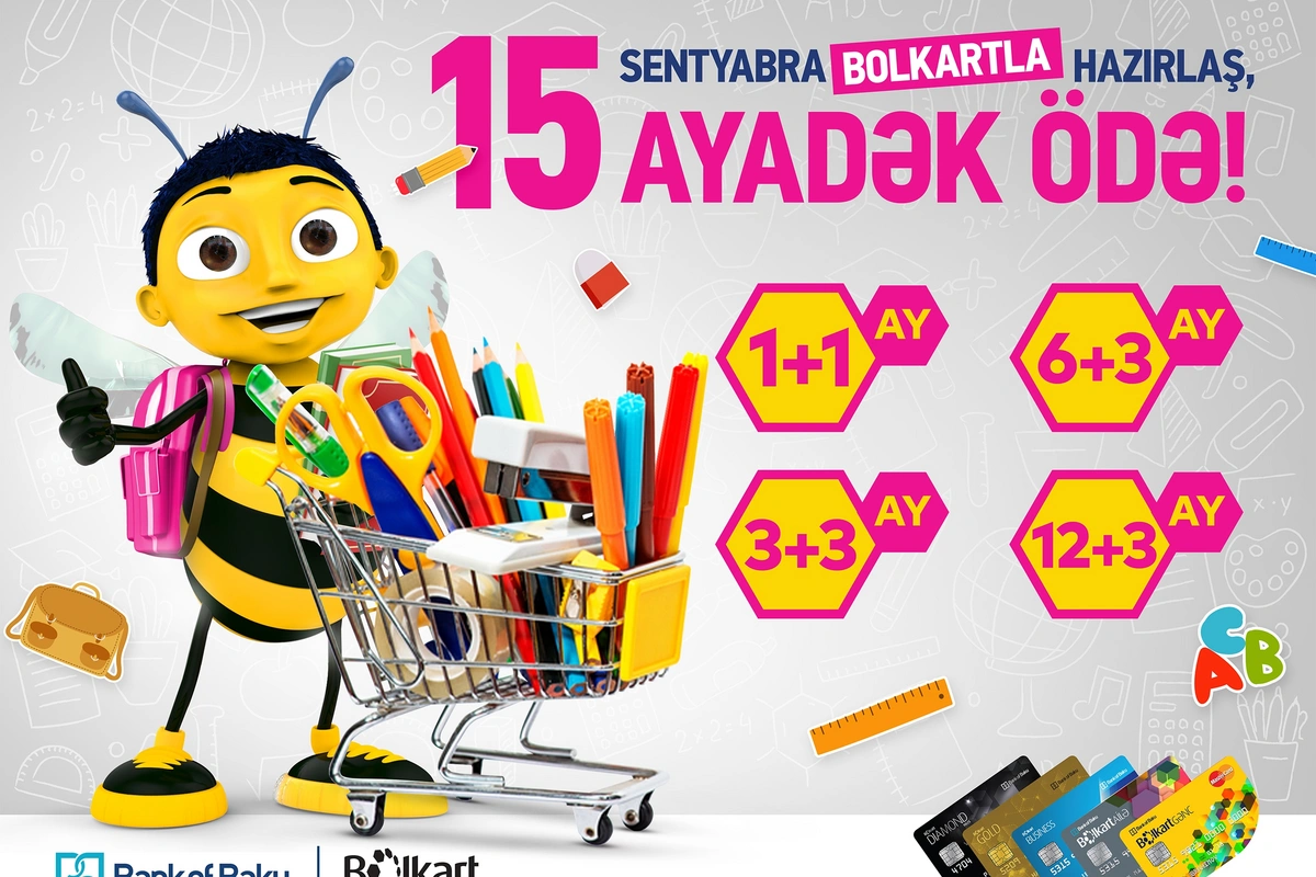 Bolkartdan 15 sentyabra özəl 15 ayadək ödəmə imkanı!