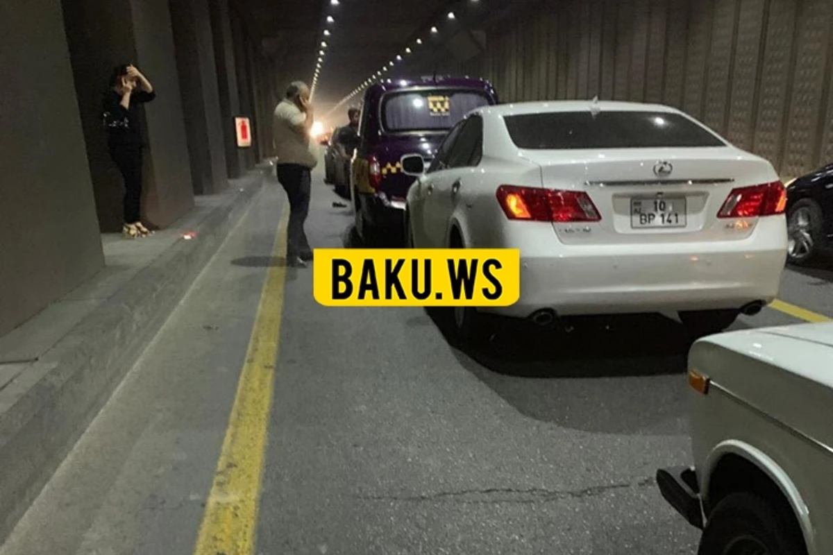 Bakıda tuneldə 6 maşın toqquşdu - FOTO Bakıda tuneldə 6 maşın toqquşdu - FOTO