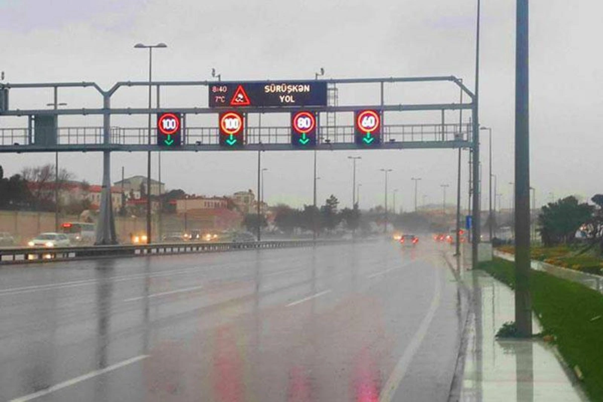 Bu yollarda sürət həddi endirildi Bu yollarda sürət həddi endirildi
