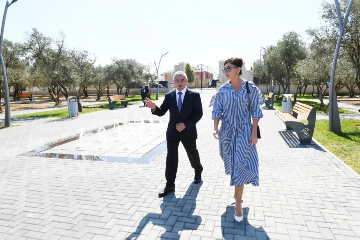 Мехрибан Алиева ознакомилась с новым парком отдыха - ФОТО