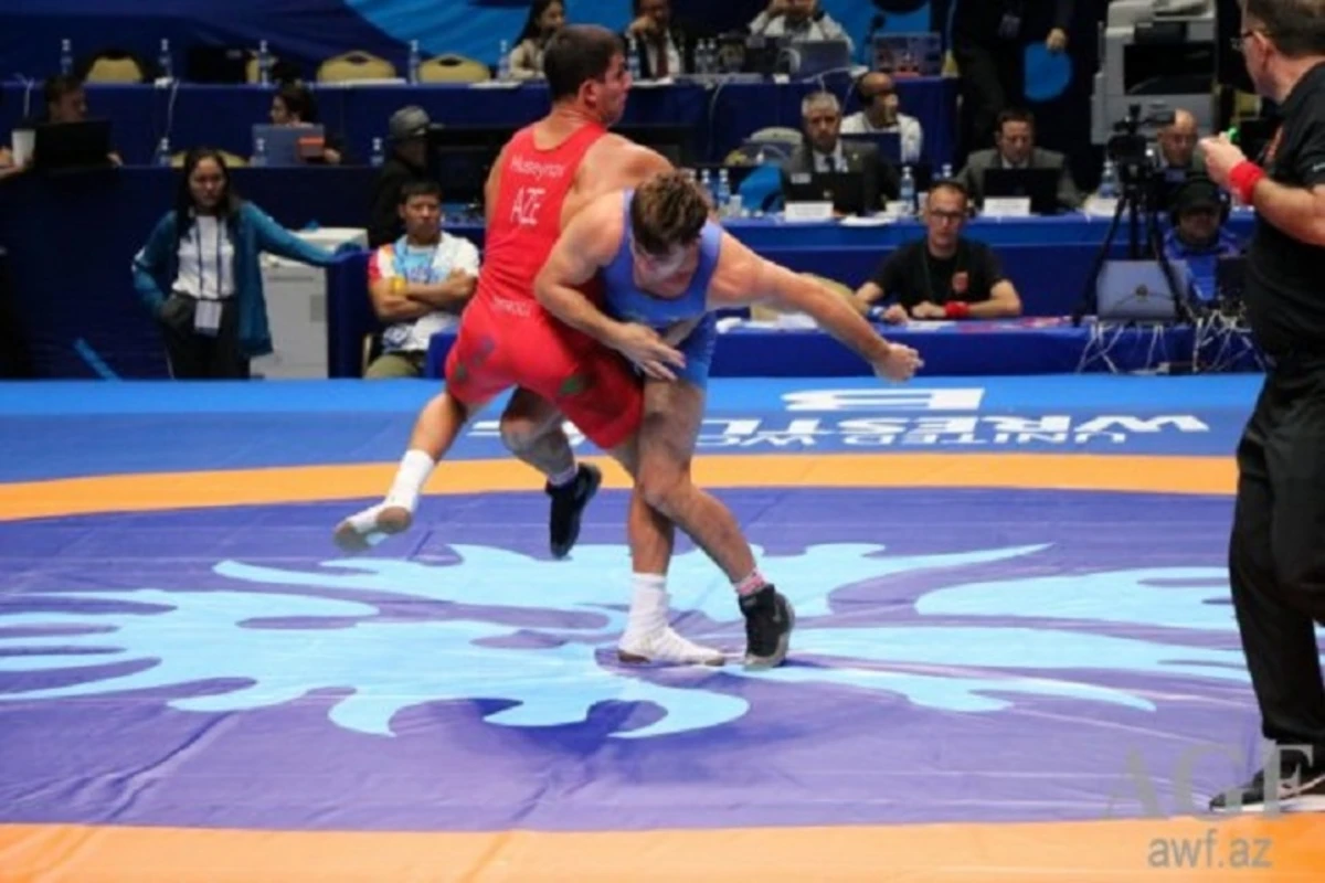 Борец Рафик Гусейнов в финале чемпионата мира