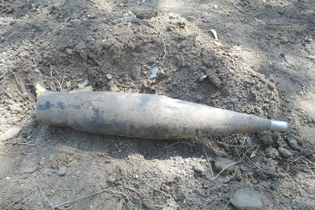 “AL marketin” qarşısında raket aşkarlanıb - FOTO