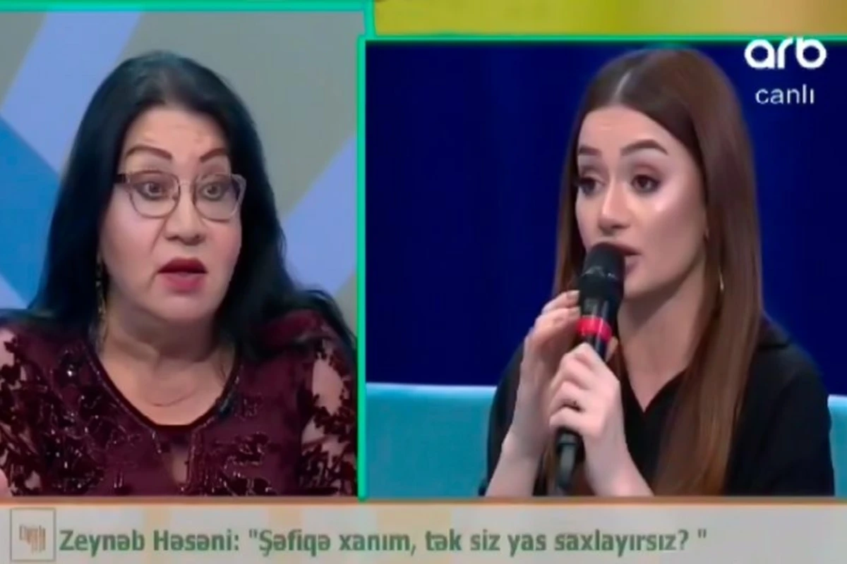 Anan ölüb, ağla! - Şəfiqə Nağıyevanın əsəbləri tarıma çəkən müdaxiləsi - VİDEO Anan ölüb, ağla! - Şəfiqə Nağıyevanın əsəbləri tarıma çəkən müdaxiləsi - VİDEO