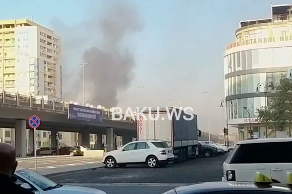 Bakıda yanğın: Hadisə yerinə FHN əməkdaşları cəlb olundu - VİDEO