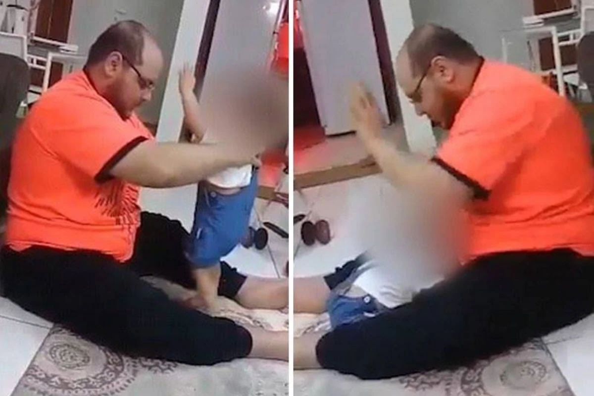 Отец избивал свою маленькую дочь за то, что та не умеет ходить - ВИДЕО