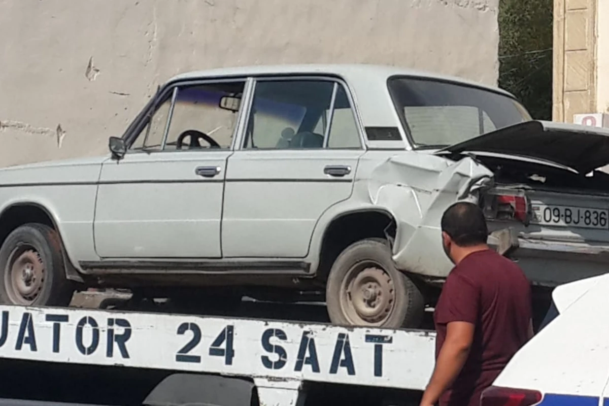 Bərdədə iki “Jiquli” toqquşdu - FOTOLAR