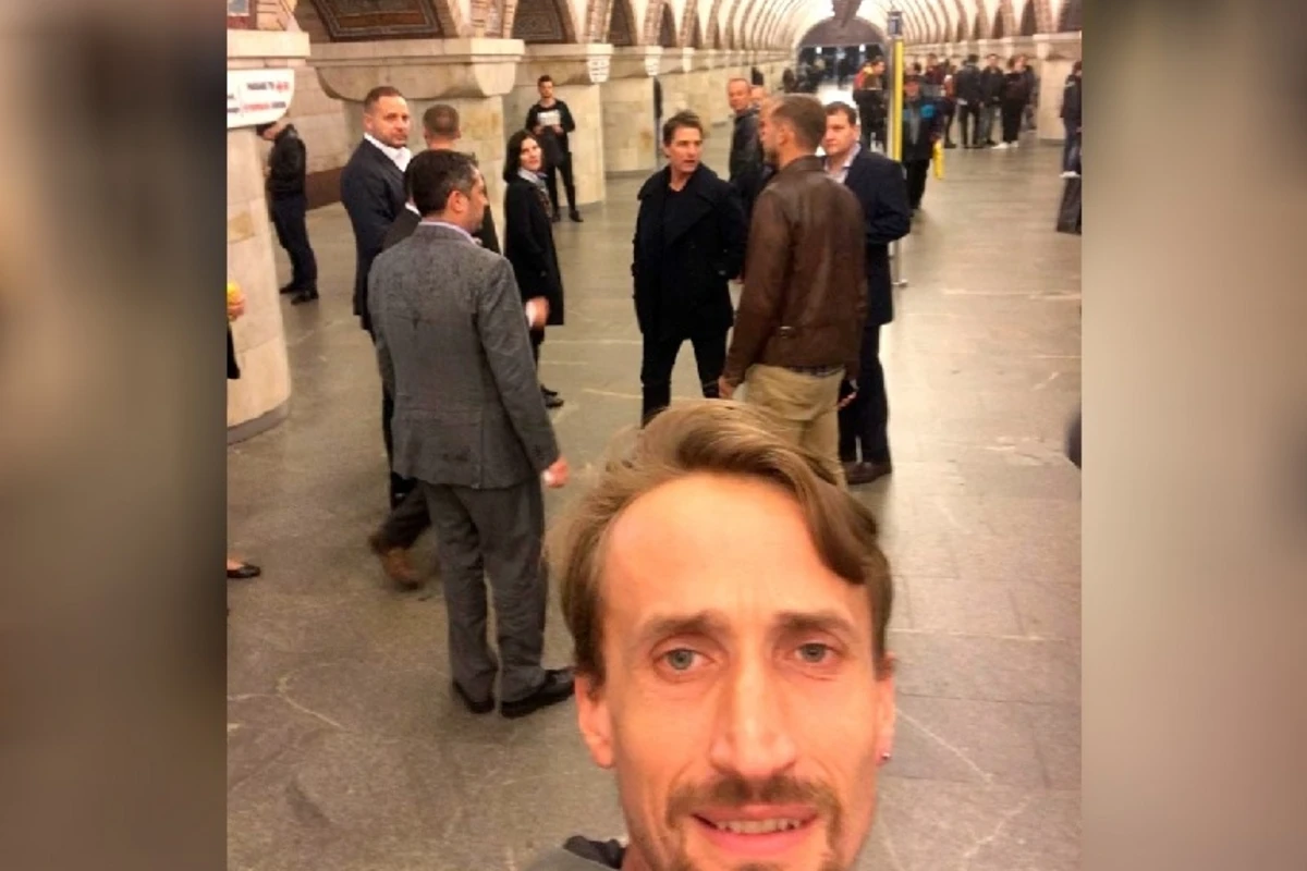 Актера Тома Круза заметили в киевском метро - ВИДЕО