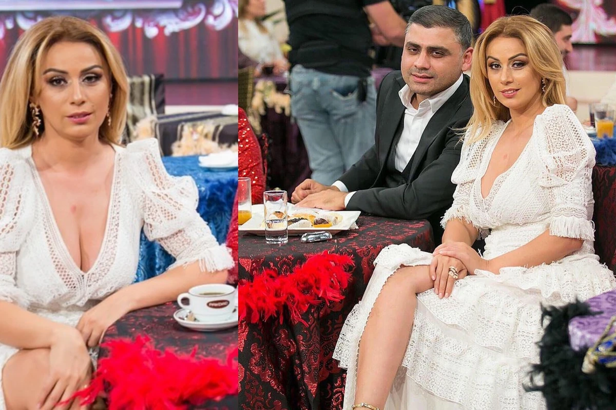 Roza Zərgərlinın iddialı geyimi - Ağ tor libas... - FOTO