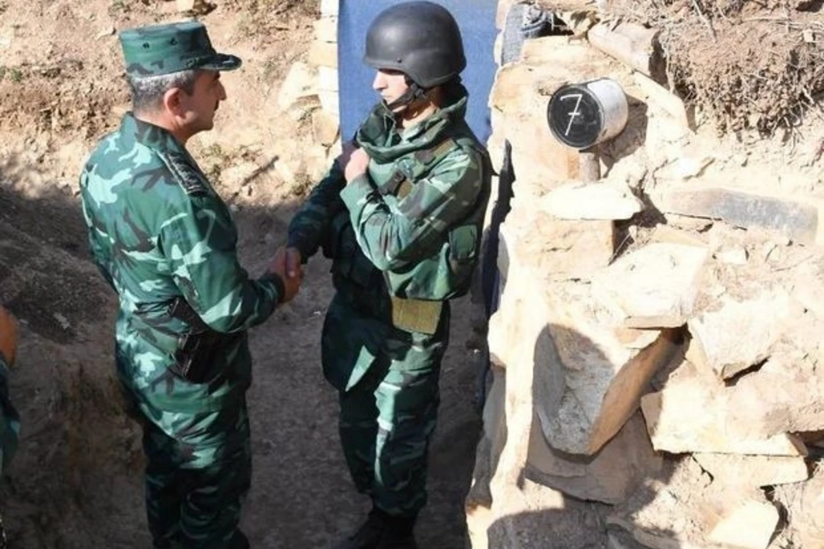 Эльчин Гулиев побывал на участке границы, где совершена армянская провокация - ФОТО