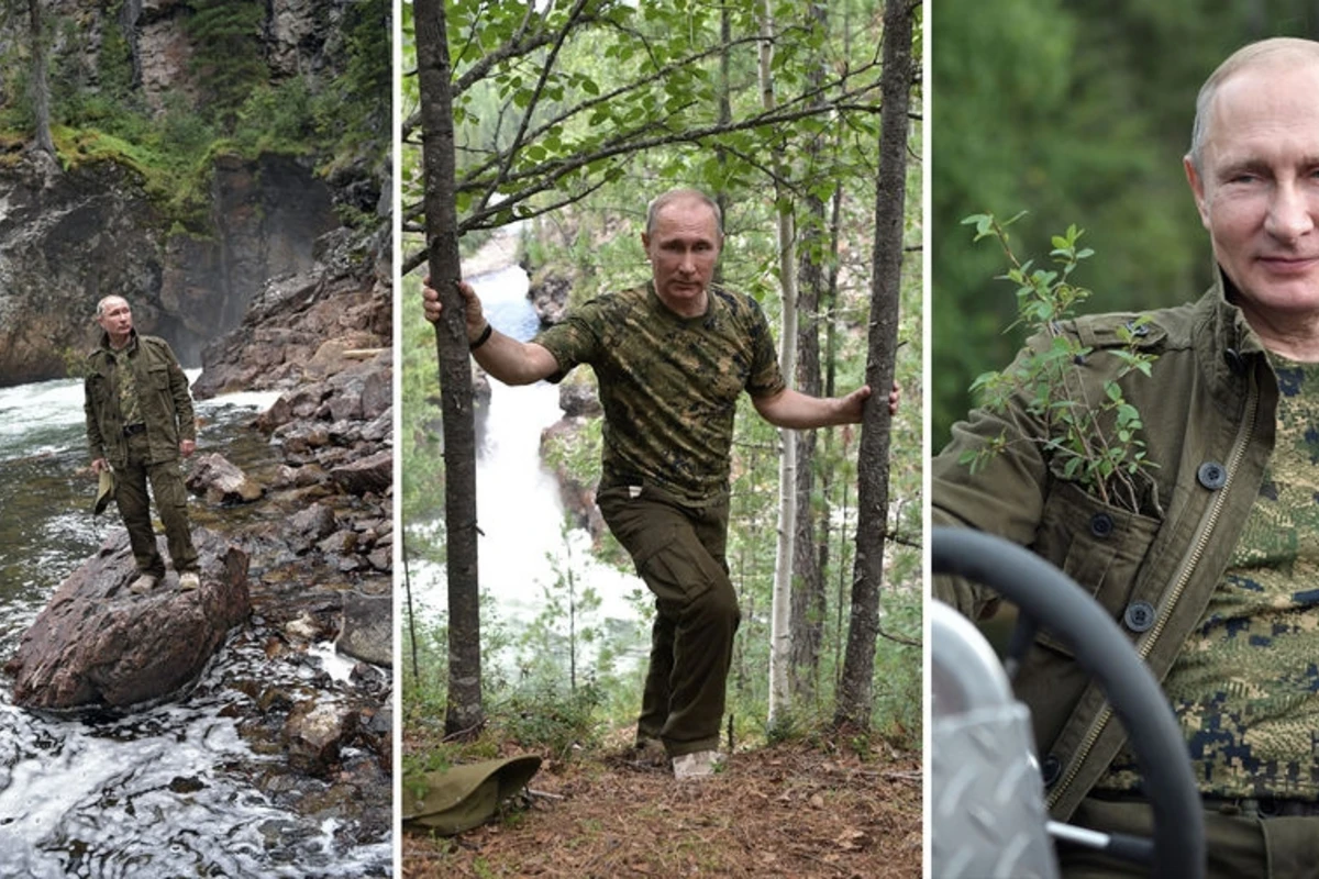 Появилось ВИДЕО отдыха Путина в сибирской тайге