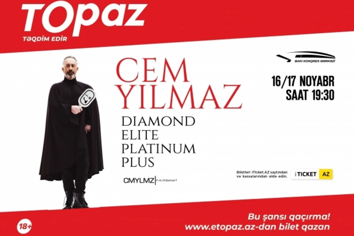 Cem Yılmaz Bakıda çıxış edəcək (18+) - FOTO Cem Yılmaz Bakıda çıxış edəcək (18+) - FOTO