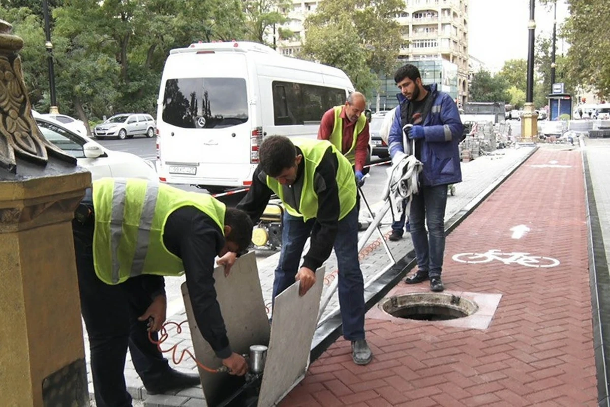 Küçələrdə velosiped yollarının hazırlanmasına başlanılıb - VİDEO