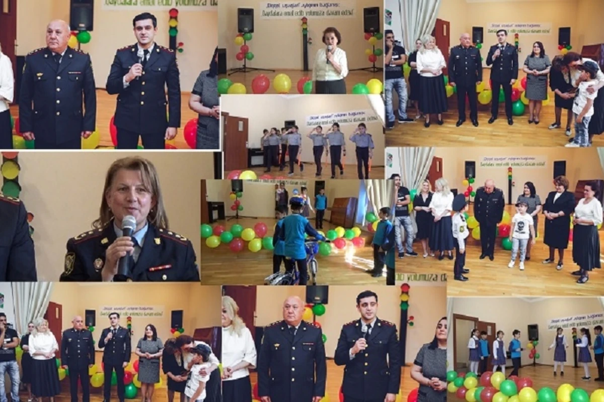 Yol polisi “Diqqət uşaqlar!” adlı təhlükəsizlik aylığına yekun vurdu - FOTO