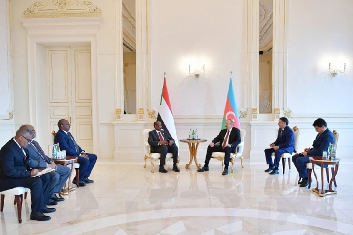 Prezidenti İlham Əliyev Sudan Prezidenti ilə görüşüb